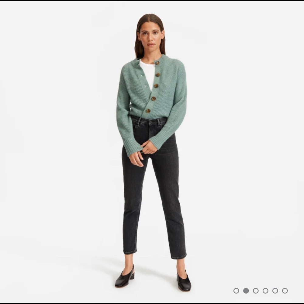 Everlane Cropped Alpaca Cardigan